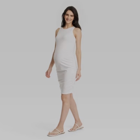 Isabel Maternity White Tank Dress – Size Small - Picture 1 of 5